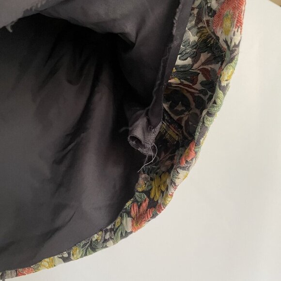 Womens Floral Mini Skirt By Loft With Colorful Botanical Embroidery In Size 12 - Picture 3 of 7